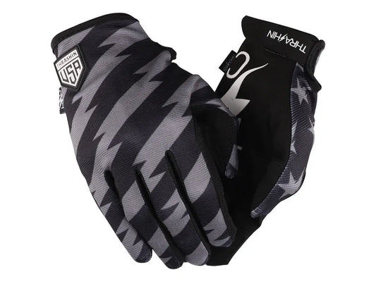 Black & Grey, Stars & Bolts Stealth Gloves